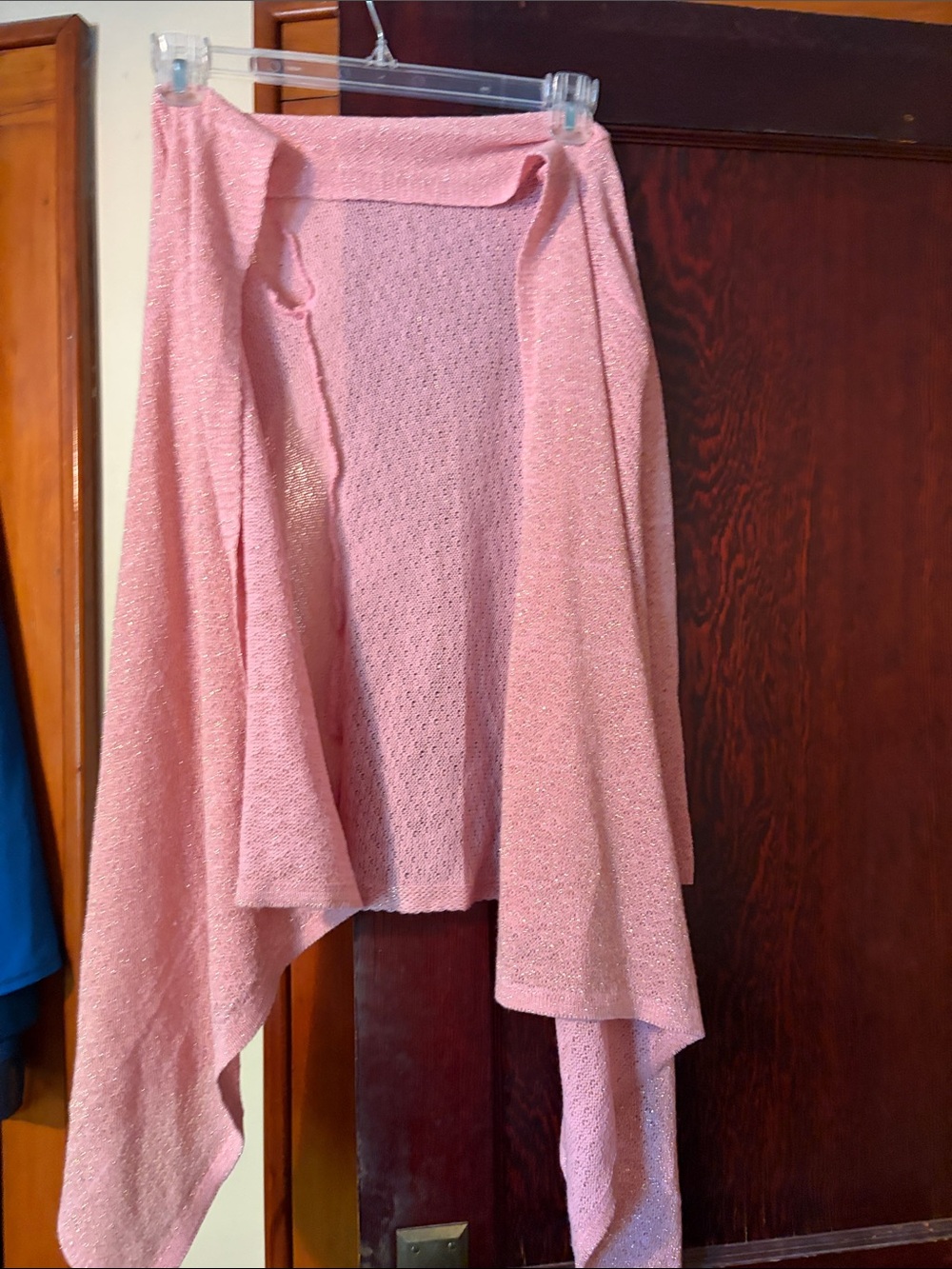 Light Pink Women’s Open-Front Knit Sweater Cardigan